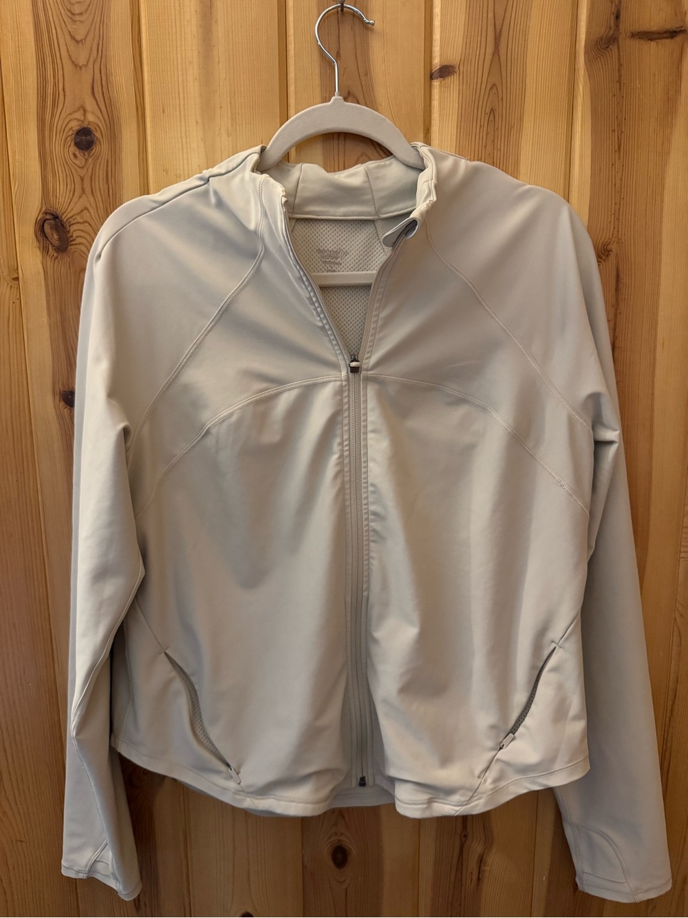 Light Beige Full-Zip Jacket